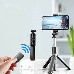 3 in 1 Wireless Foldable Mini Selfie Tripod Monopod With Bluetooth