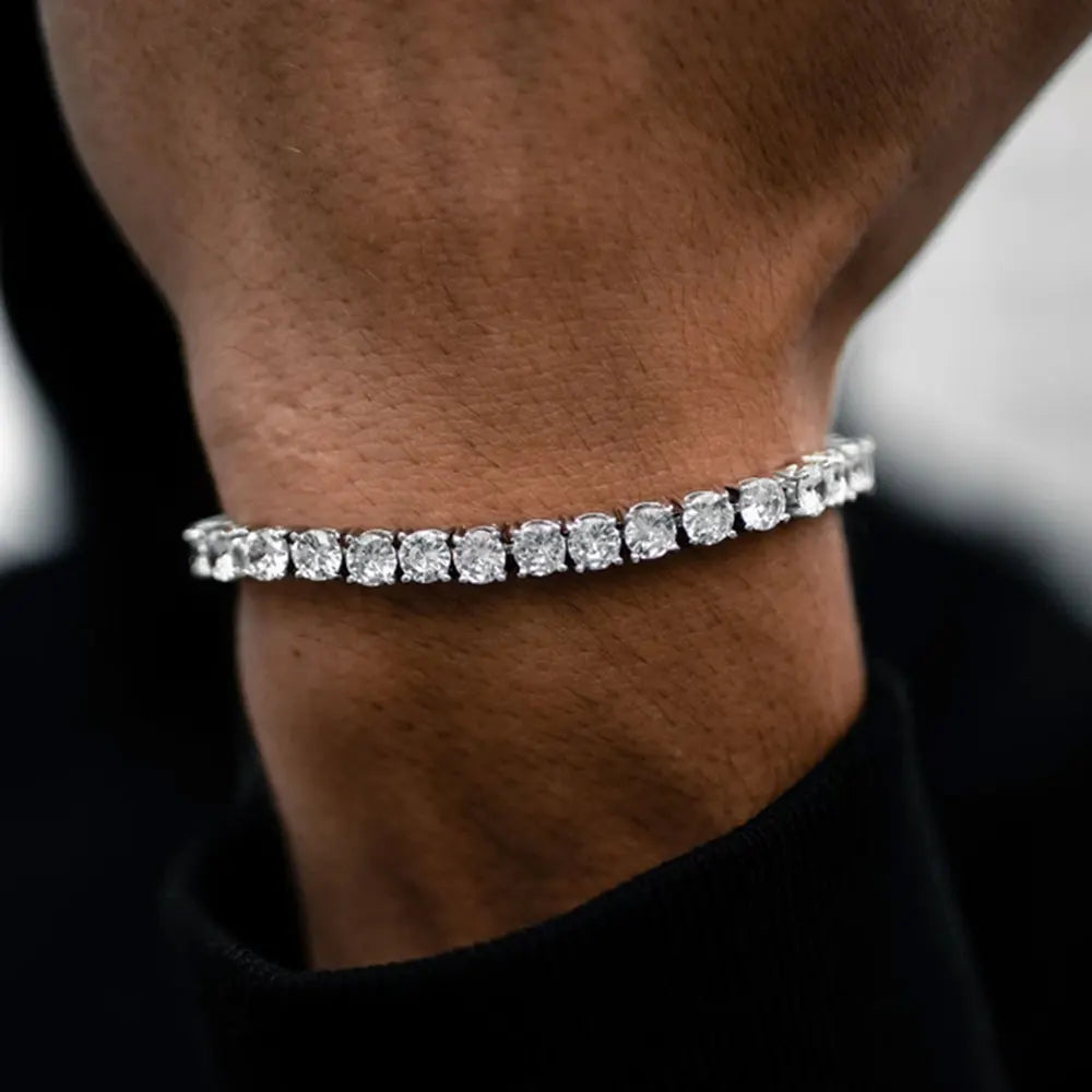 Hip Hop Jewelry Cubic Zirconia Iced Out Tennis Chain Iced Out 18k Gold Plated Bling Necklace For Women Free Custom Laser Logo