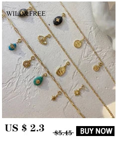 Stainless Steel Necklace Gold Plated Necklaces For Women Punk Style Geometric