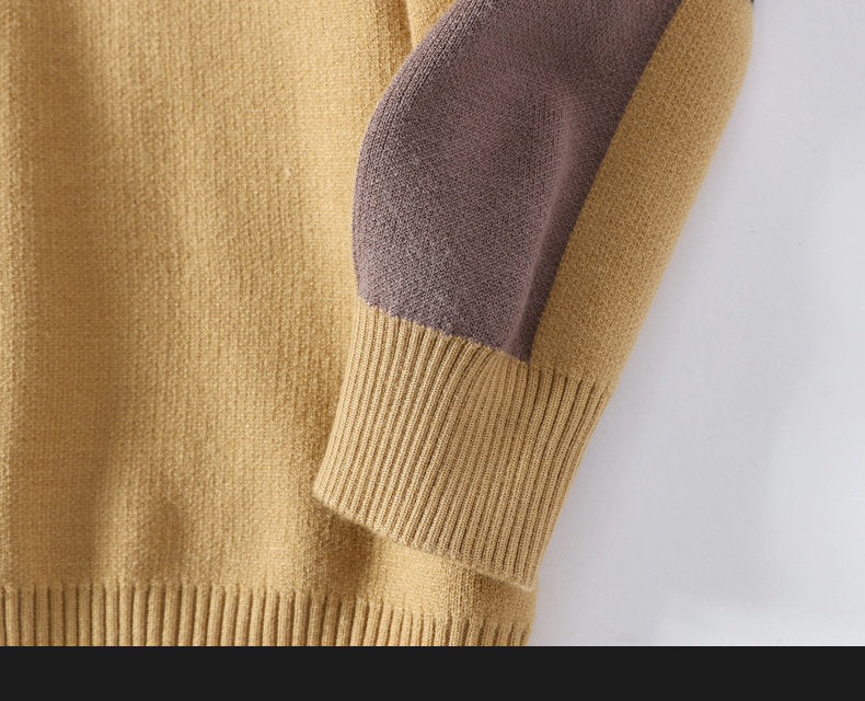 Autumn/Winter Fashion Luxury Men's Classic Casual Stripe Checkered Pullover