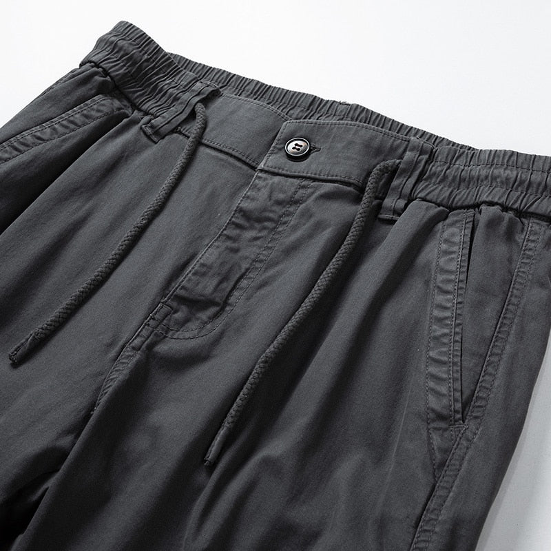 Single Road Mens Cargo Pants Men Techwear Baggy Button Hip Hop