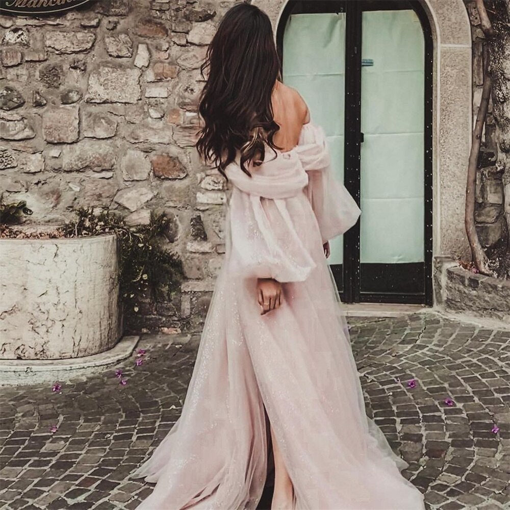 Evening wear Dresses: Prom Dress Sweetie Off The Shoulder Party Dress Tulle