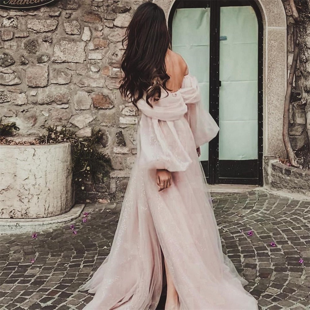 Evening wear Dresses: Prom Dress Sweetie Off The Shoulder Party Dress Tulle