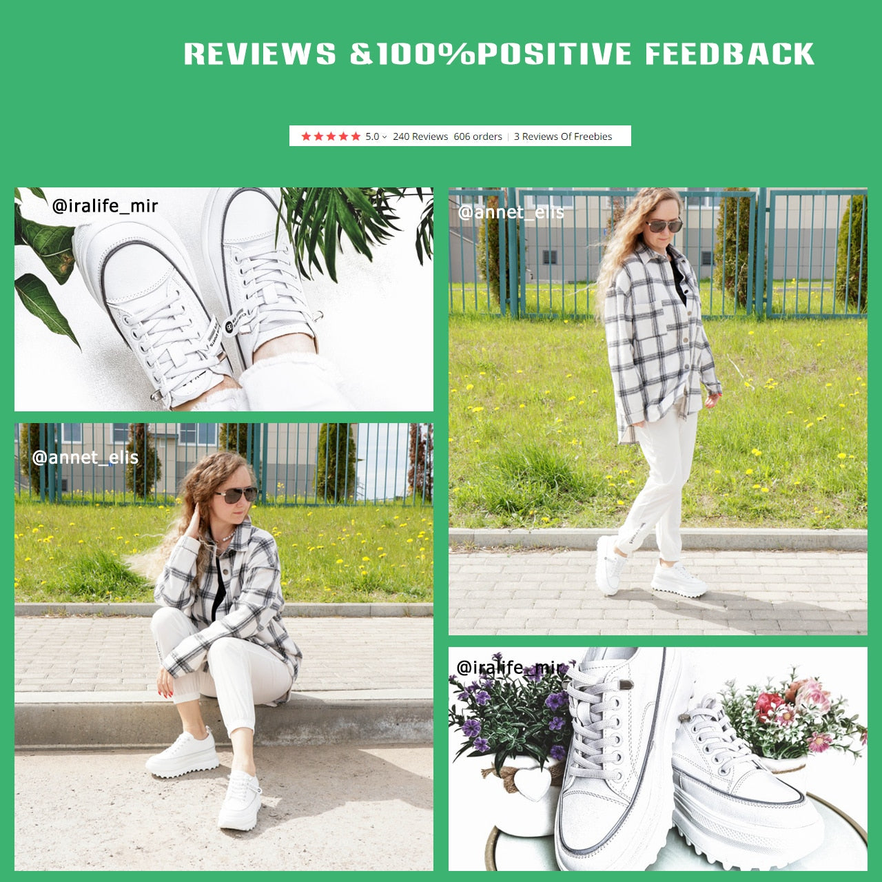 Genuine Leather Platform Wedge Shoes Chunky Sneaker White Casual Shoes Comfortable