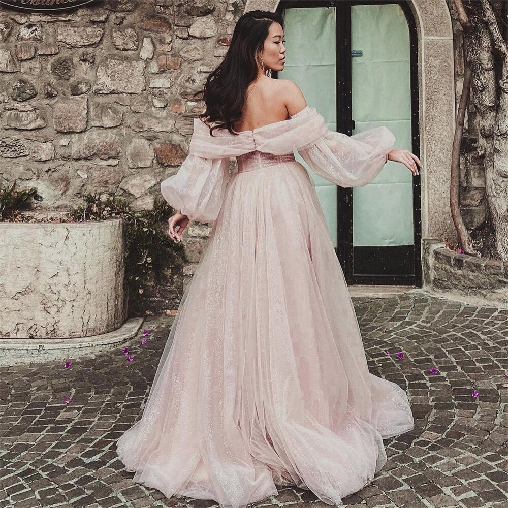 Evening wear Dresses: Prom Dress Sweetie Off The Shoulder Party Dress Tulle