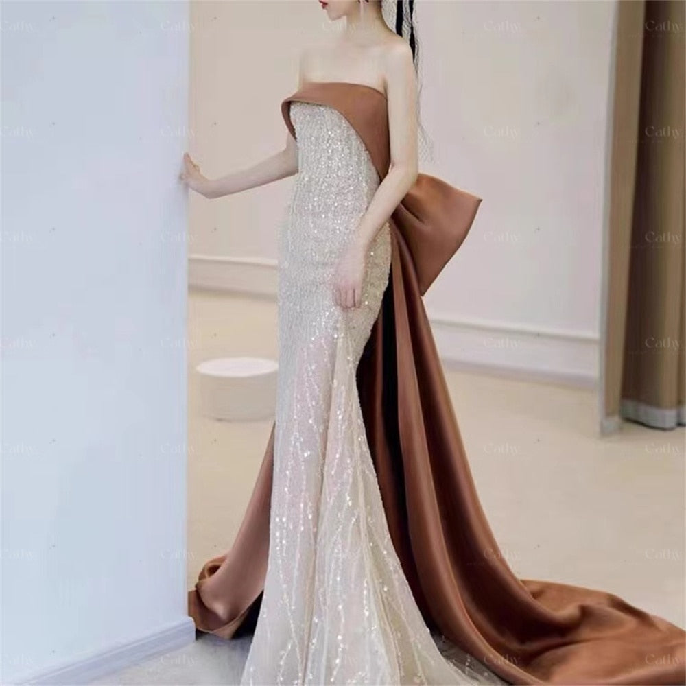 Evening wear Dresses: Woman Plus Size Off the Shoulder Evening Dresses Long
