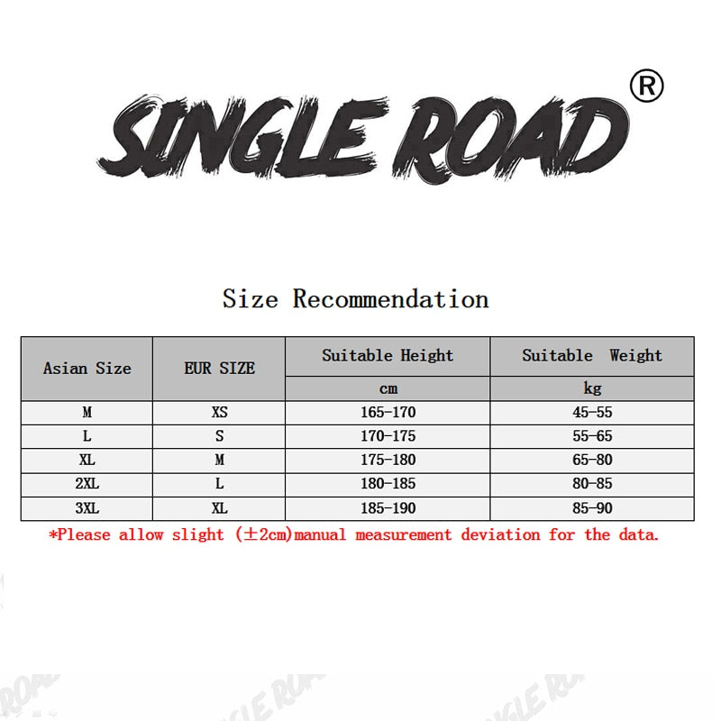 Single Road Mens Cargo Pants Men Fashion Black Baggy Joggers
