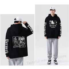 Japan Anime Berserk Hoodies Men Casual Cool Guts Griffith Oversized