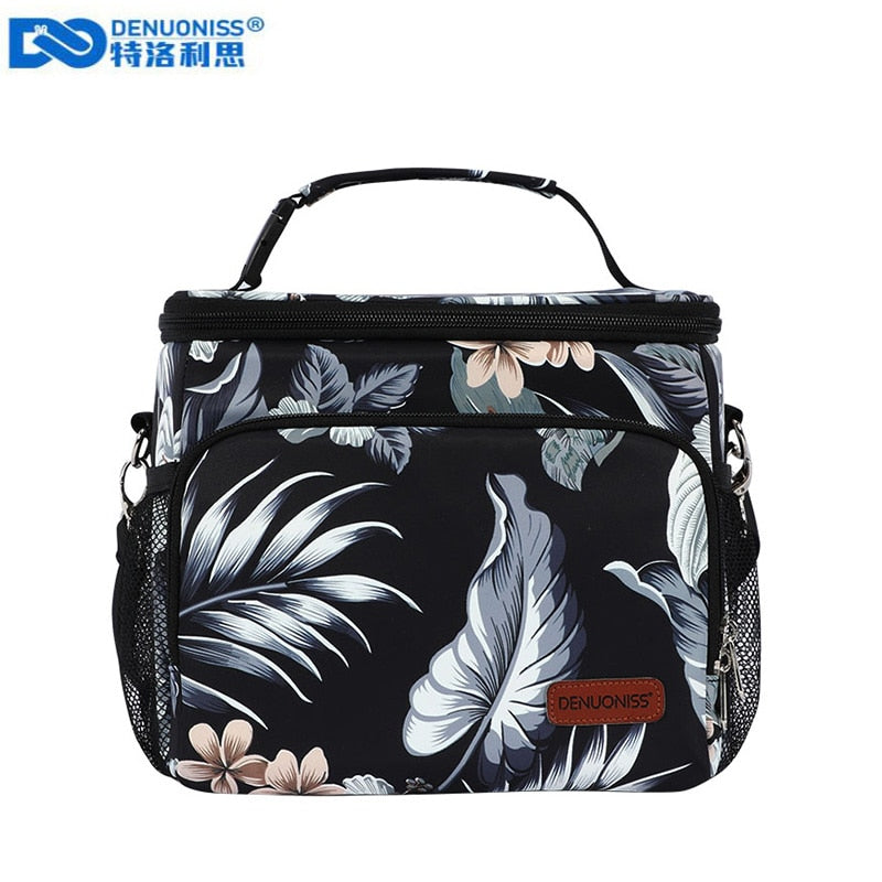 Folding Printing Cooler Bag Waterproof Insulated Ice Thermal Bag For Steak