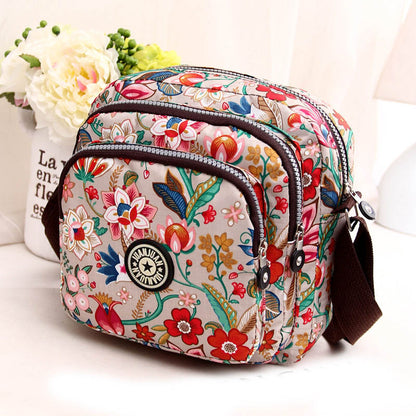 Fashion Women Messenger Bags Vintage Flower Printing Women Bag