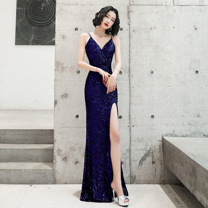 Homecoming Dresses: Prom Dresses Long Sequin Mermaid Evening Party Dress