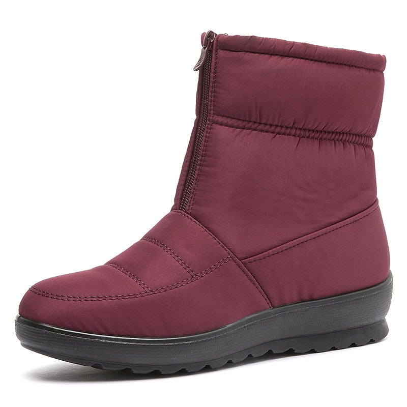 Women Boots Non-slip Waterproof Winter Ankle Snow Boots Platform