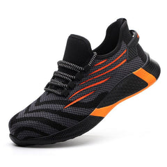 Men Safety Shoes, Anti-Smashing, Anti-Stab, Breathable, Soft, All-Season