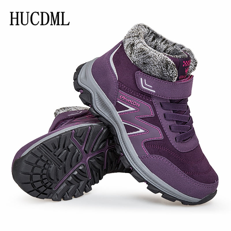 Men Boots Winter Plush Warm Snow Boots Unisex Men Women Winter Work