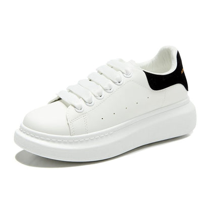 White Shoes Spring Autumn Women Thick-Soled Height Increasing