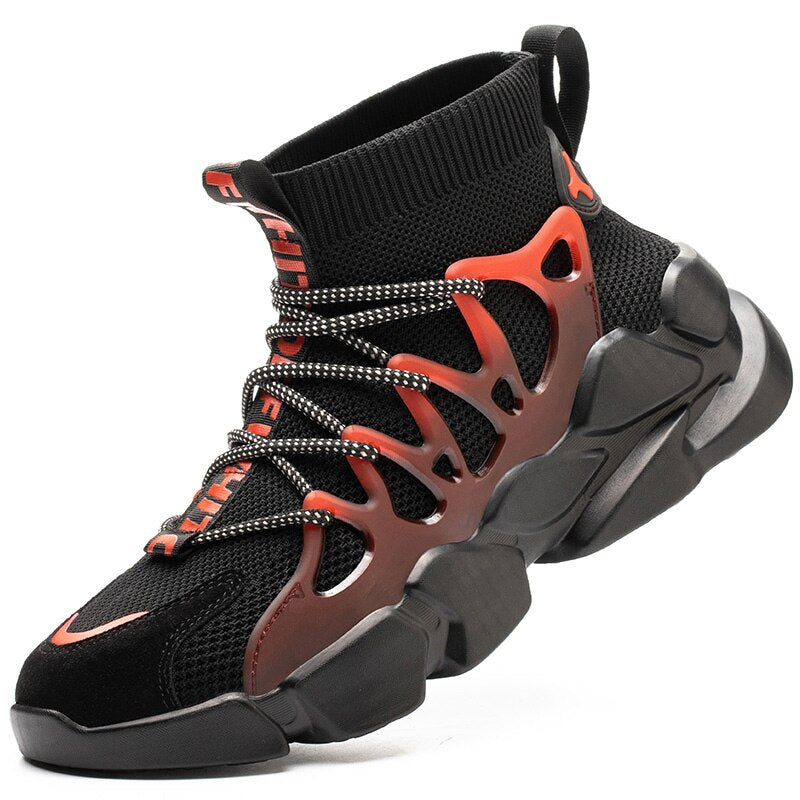 Work Safety Shoes Men Safety Boots Anti-smash Work Shoes With Steel