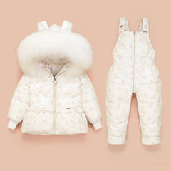 children down jacket suits for  baby  two-piece padded jacket