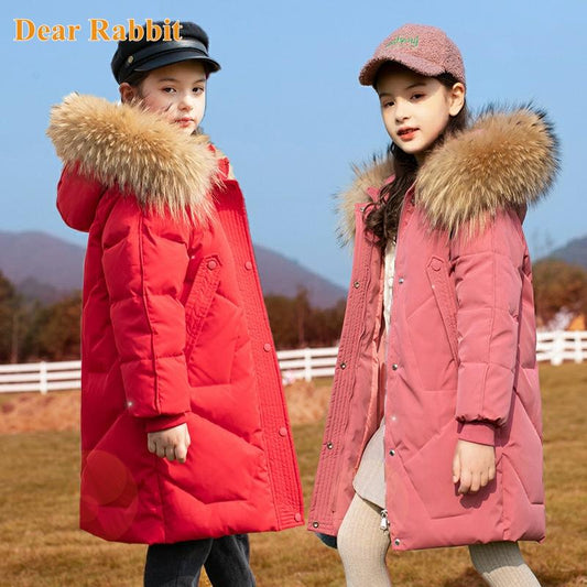 kids overcoat Winter Girls clothing warm Down jacket for girl clothes Parka