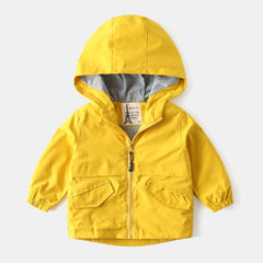 Children Jackets Autumn Spring Kids Outerwear Coats Cute Solid Color Jackets