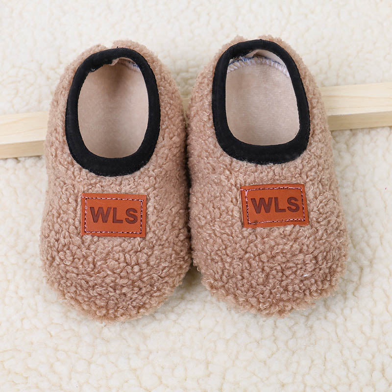 Winter Children Floor Shoes For Baby Slippers Infant Toddler Plush Warm