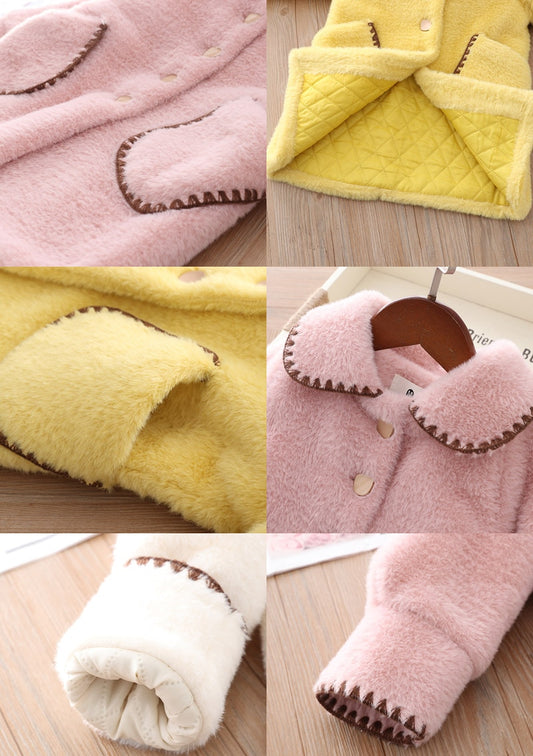 Long Coat Winter Style Baby Cotton Like Mink Warm Coat