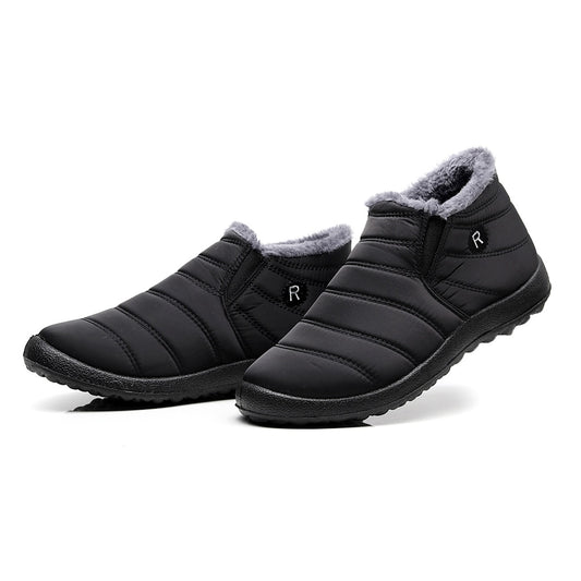Men Snow Boots Ankle Boots Winter Boots Unisex Couples Solid Color