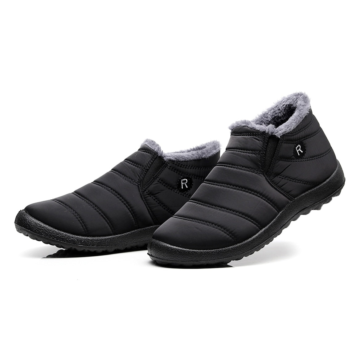 Men Snow Boots Ankle Boots Winter Boots Unisex Couples Solid Color
