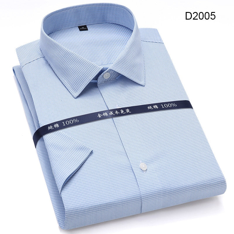 Summer Pure Cotton Non Iron Mens Dress Shirts