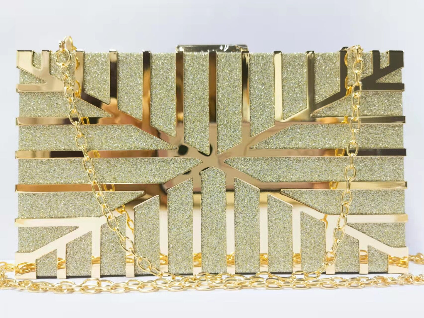 Luxury Evening Bag Women Party Banquet Glitter Bag Gold Wedding Clutches