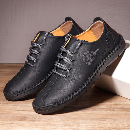 Leather Shoes Casual Sneakers Men Shoes Driving Comfortable Quality Leather
