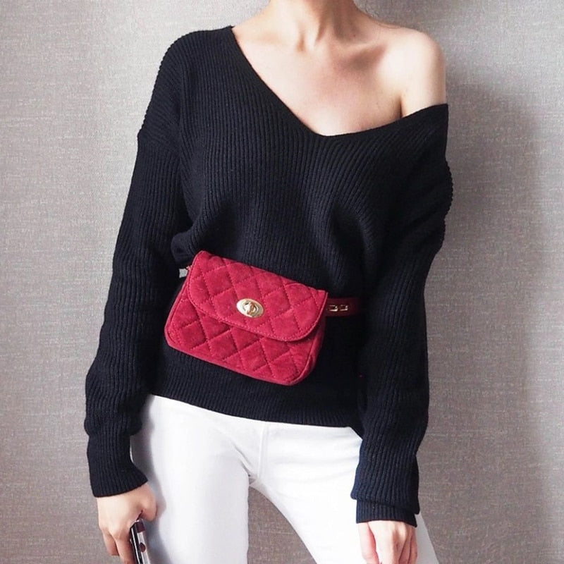 Colorfaith Winter Spring Women's Knitwear V-Neck Minimalist Tops