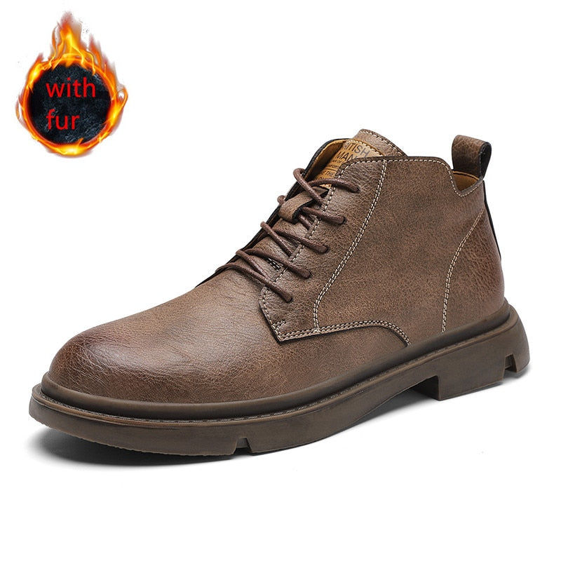 Men Quality Leather Shoes British Business lace up fashion