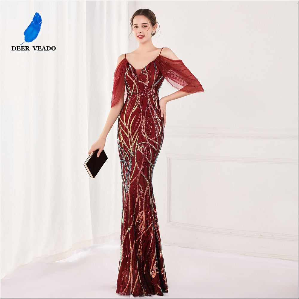 Homecoming Dresses: Spaghetti Strap Sequins Prom Dresses