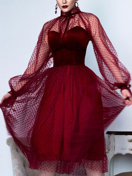 Homecoming Dresses: Long Sleeves Evening Dress Prom Party
