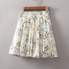 summer big swing skirt high waist chiffon A-line short skirt umbrella skirt