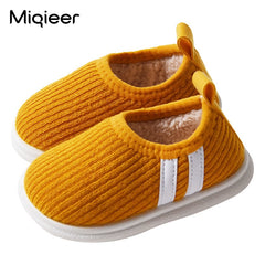 Children Slippers For Home Girls Boys Winter Warm Plush Kids Baby Toddler Infant