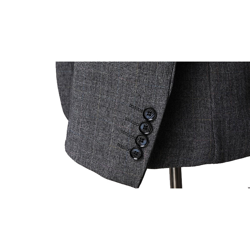 Tuxedo for Mens: Shenrun Men Suits Spring Autumn Business Formal Casual 3 Pieces Suit