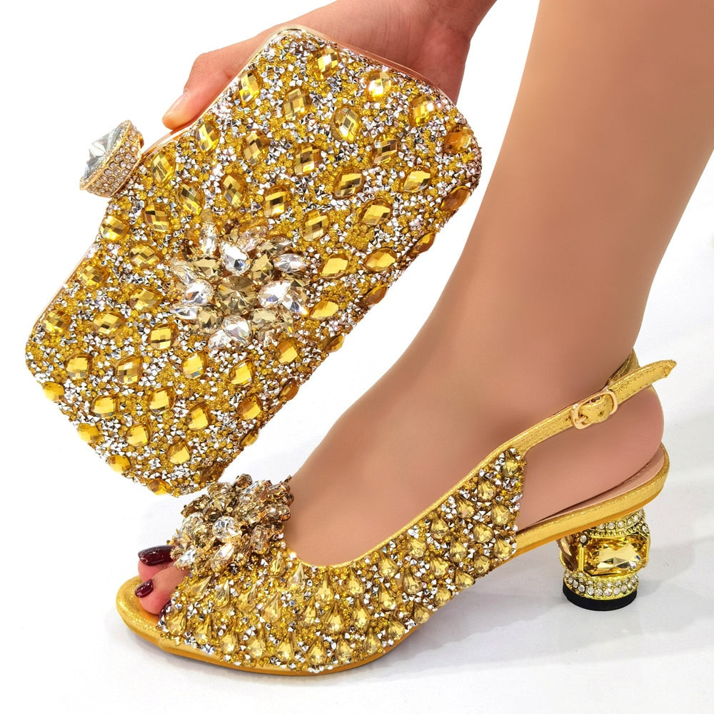 Matching Shoes and Bags: Women shoes and bags Party shoes with bags