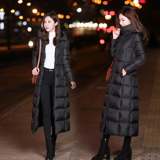 Winter Jackets Women Coat Female Slim Parka Over-Knee Cotton Coat