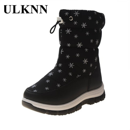 Snow Boots For Children Winter Girl Cotton-padded Soft Bottom Shoes