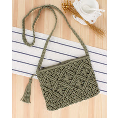 Women Bohemian Style Straw Woven Day Clutches Bags Fashionable