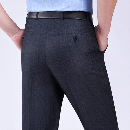 8 Colors Big Size 29-56 Business Suit Pants Men Casual Wrinkle-Resistant