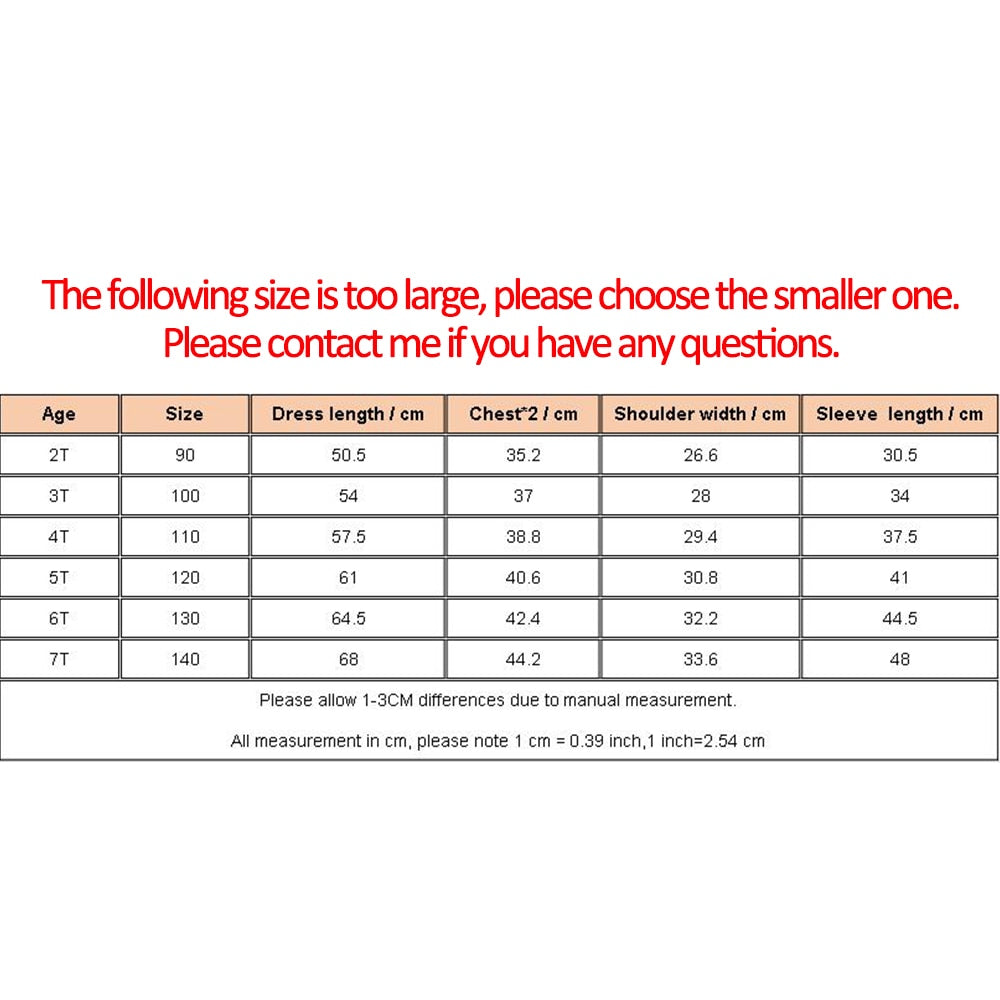 Spring Autumn Toddler Kids Long Sleeve Floral Dress For Girls