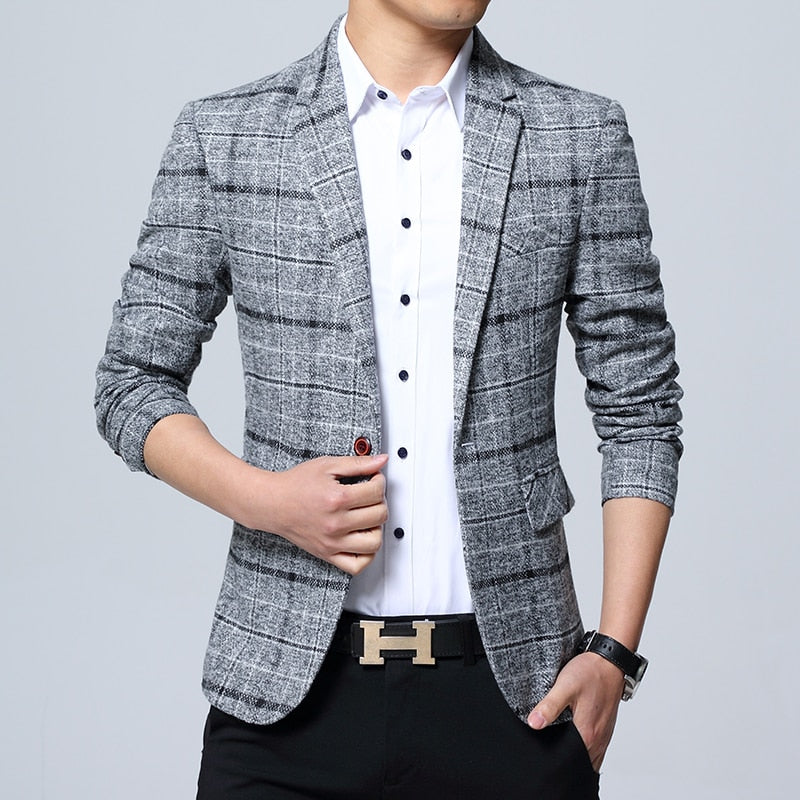 Mens Blazers Slim Fit Suits for Men Business Formal Blazer Mens Wedding Suit