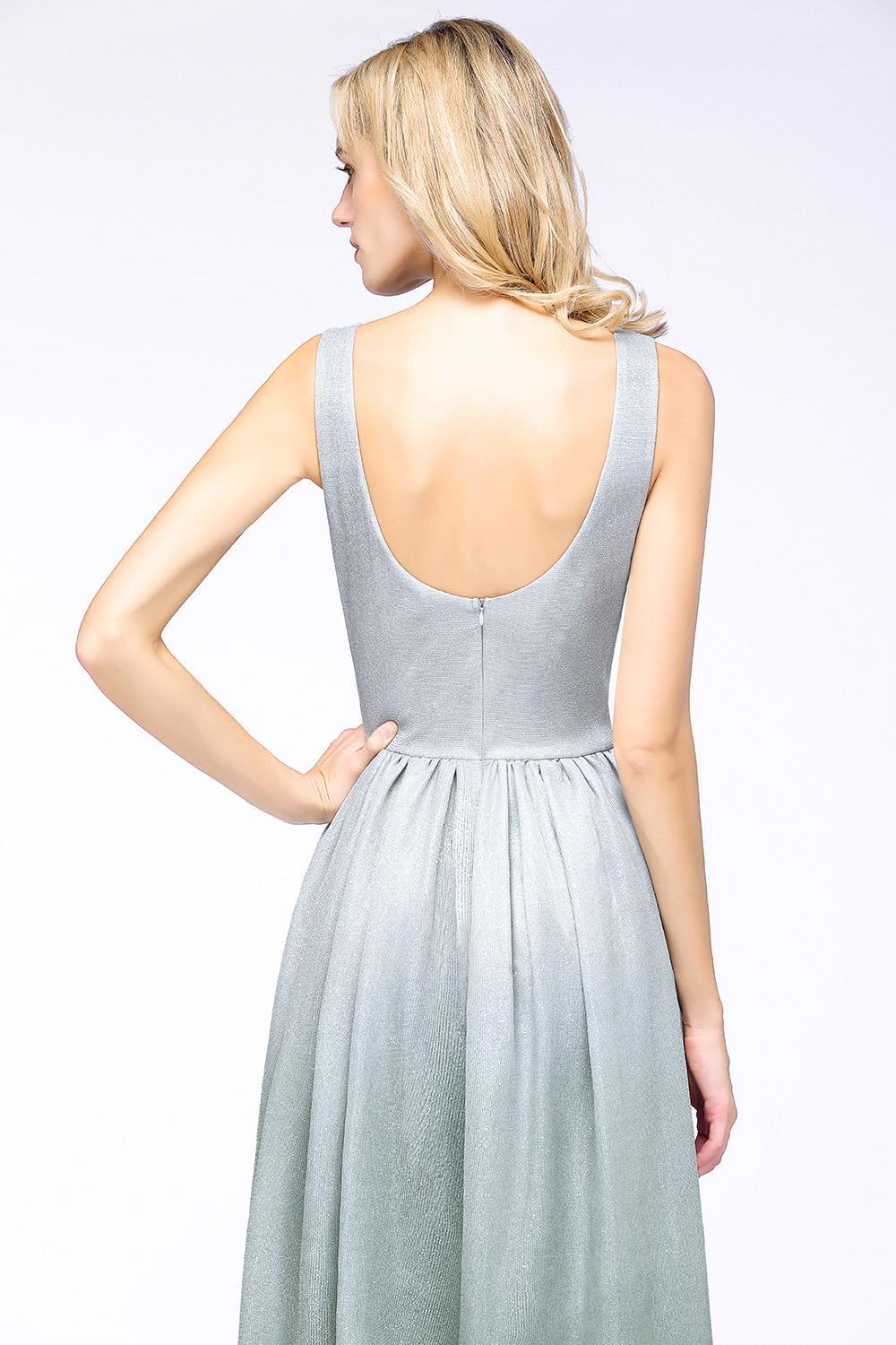 Homecoming Dresses: Formal Prom Dress Gradient Gradient V-Neck Dress