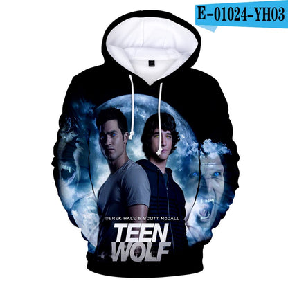 TV Series TEEN WOLF Hoodies Printed Sweatshirt Scott Mccall