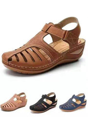 Women Sandals Summer Ladies Girls Leather Vintage Sandals Buckle