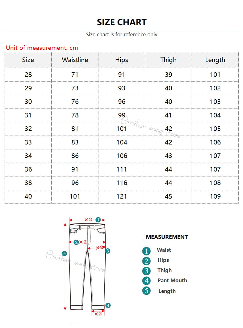 Classic Style Men Black Blue Regular Fit Jeans Business Casual Stretch Denim Pants