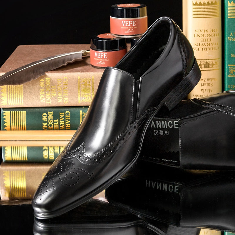 Men Loafer Shoes Breathable Leather Quality Slip-On Loafers