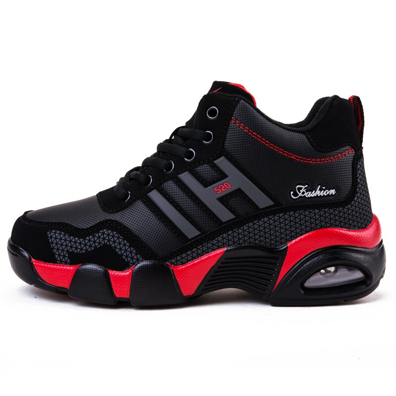Winter Leather Boots Men Waterproof Men Sneakers Warm Trekking Work